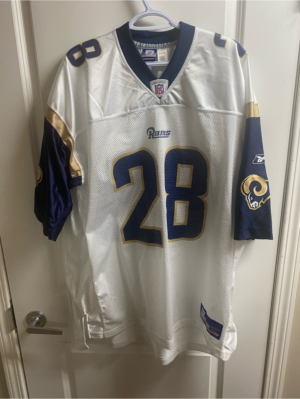 Vintage Marshall Faulk #28 St. Louis Rams Reebok Jersey Sz XL
